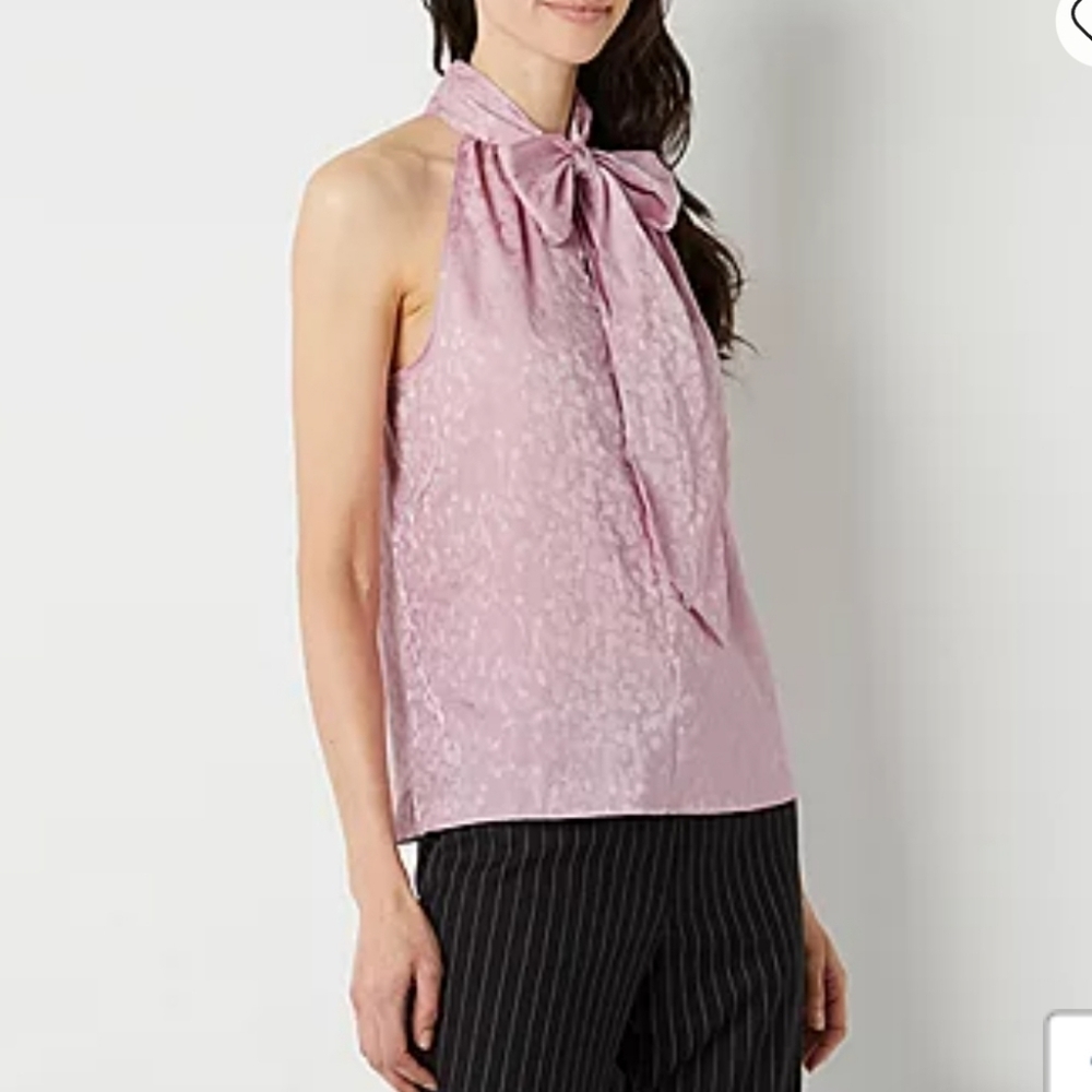 Worthington Sleeveless Halter Neck Top - Picture 2 of 6